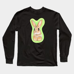 Glowing Rabbit Painting Art Long Sleeve T-Shirt